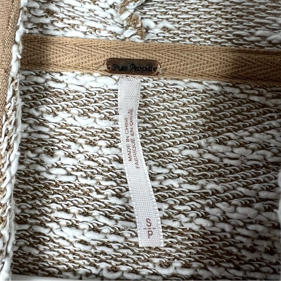 Free People Chunky Knit In The Loop Cardigan Sweater Cascade Open Front size S - Picture 8 of 8